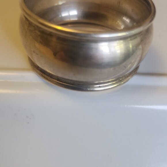 Birks Sterling Elegant Napkin Ring Monogram MARCO - Picture 2 of 4